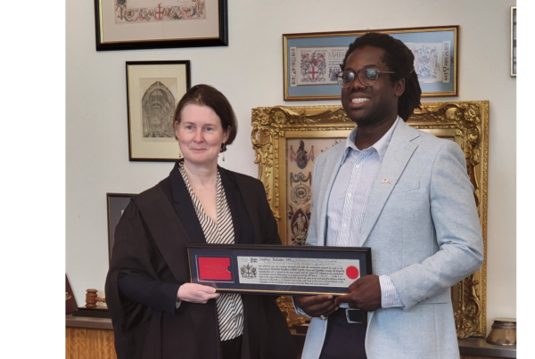 Stephen Bediako OBE Receives The Freedom of the City of London